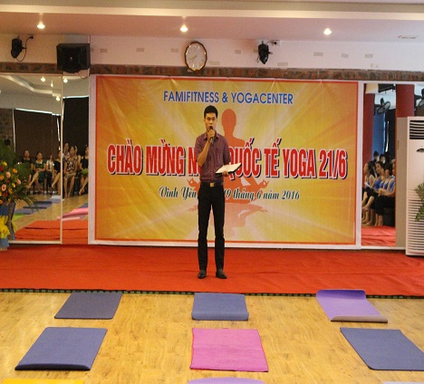 Chào mừng Quốc tế Yoga ở Vĩnh Yên